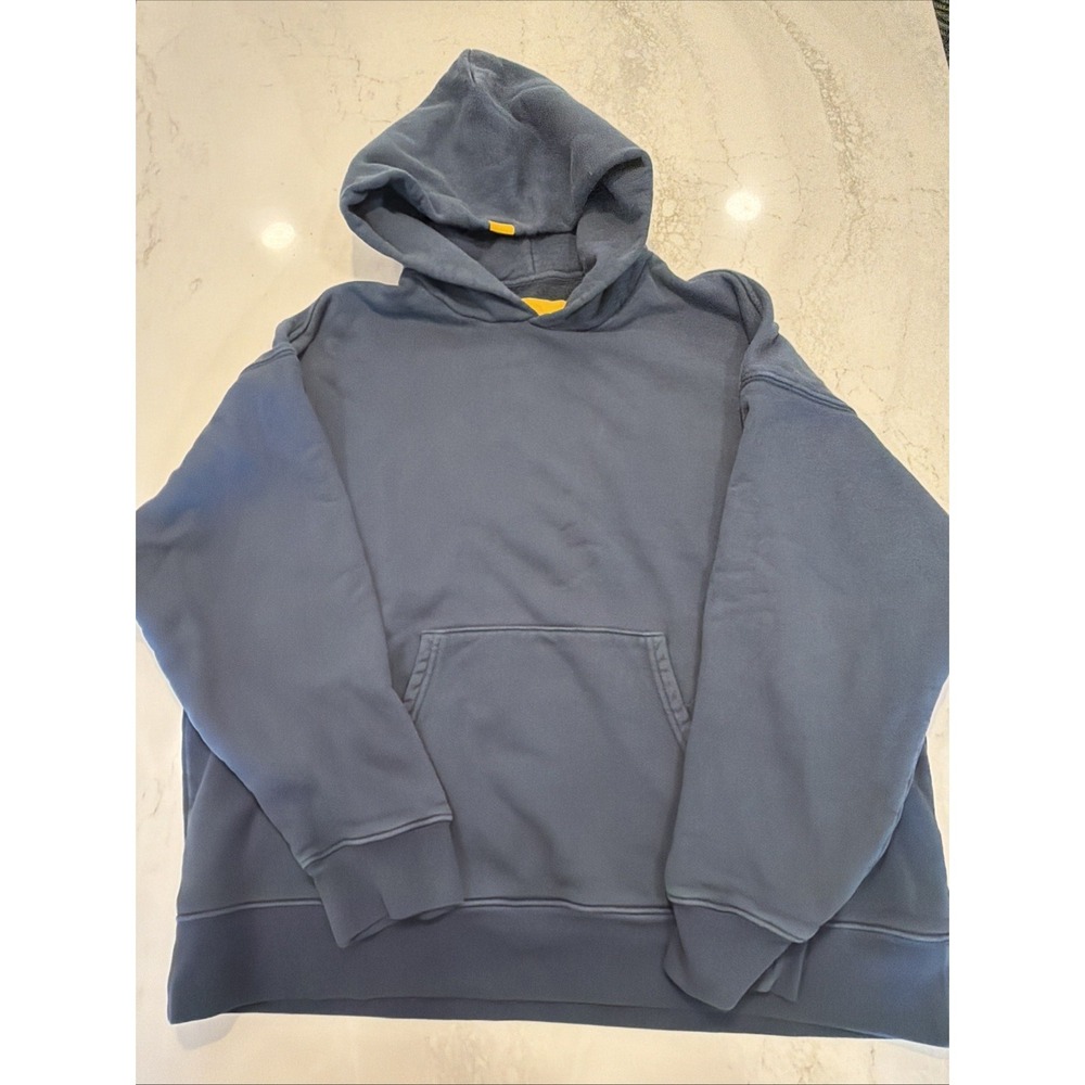Yellow Label Co. Hoodie Sweatshirt Mens One Size Gray Pullover Fleece Portugal